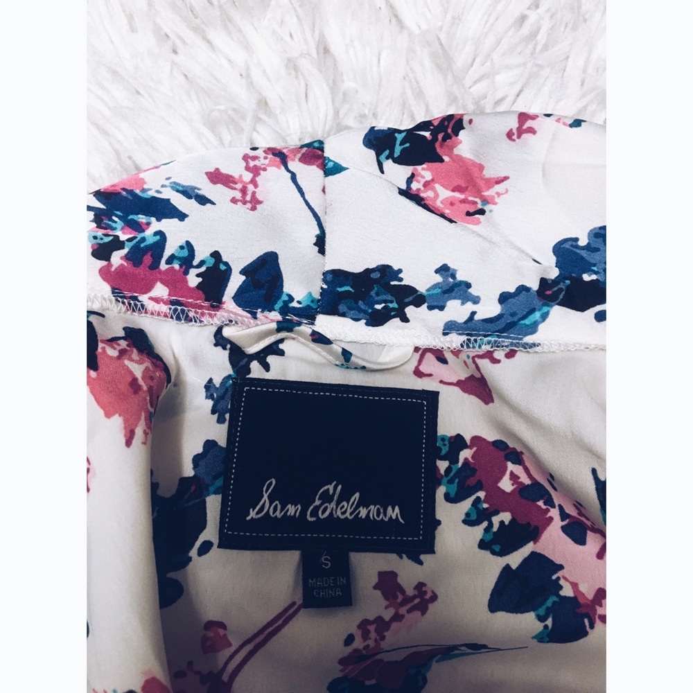Sam Edelman Floral Silk Robe Pajama Intimates - Picture 3 of 6
